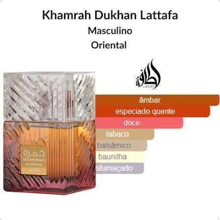 Perfume Khamrah Dukhan Lattafa 100 ml Masculino - Imagem 3