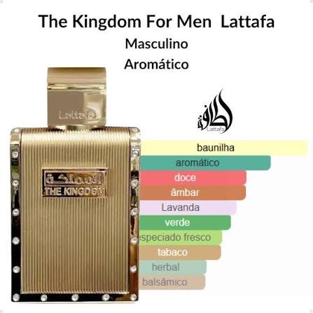 Perfume The Kingdom 100 ml Lattafa Masculino - Imagem 3